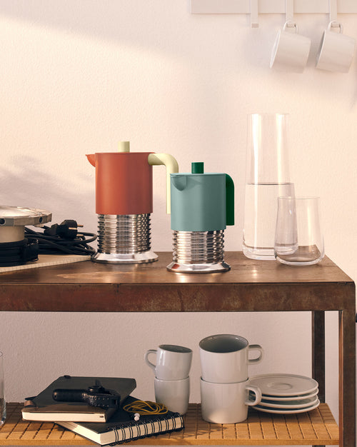 Vite brown, cups 3 Espresso coffee maker Alessi 1