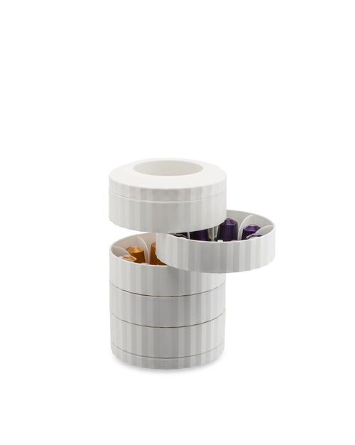 Plissé white Capsule holder Alessi 2