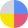 Circular graphic divided into four equal quadrants: gray top-left, blue top-right, yellow bottom-left, pink bottom-right.