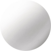 Smooth white sphere with soft gradient shading, centered on white background, no text or markings.