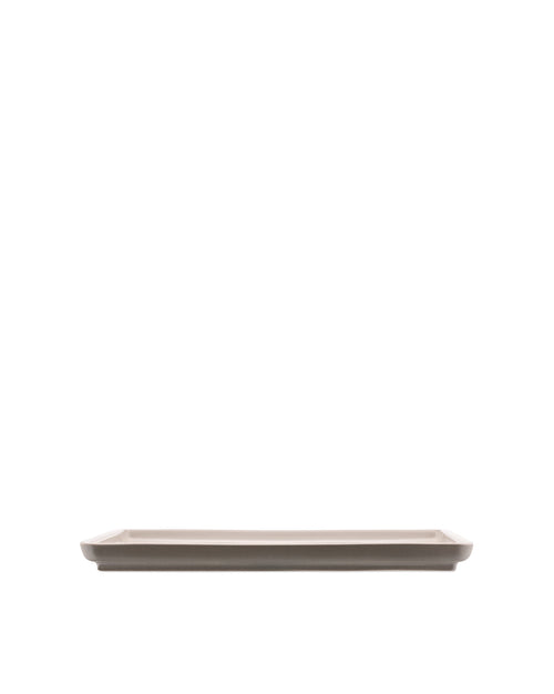 Tonale Light Grey, cm 36x17 || inch 14¼″x6¾″ Serving plate Alessi
