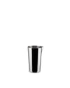 Polished stainless steel Tending Box by Alessi, a sleek measuring cup with a single pour spout.