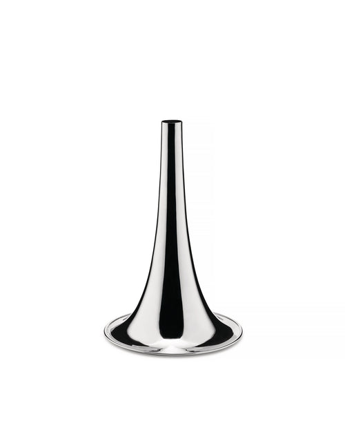 Trumpet versilbertes Messing Blumenvase Alessi