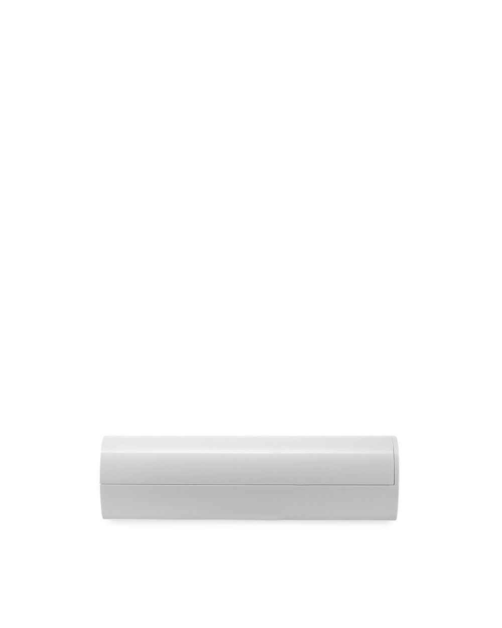 Light gray rectangular box by Alessi, featuring softly rounded ends and a subtle horizontal seam.
