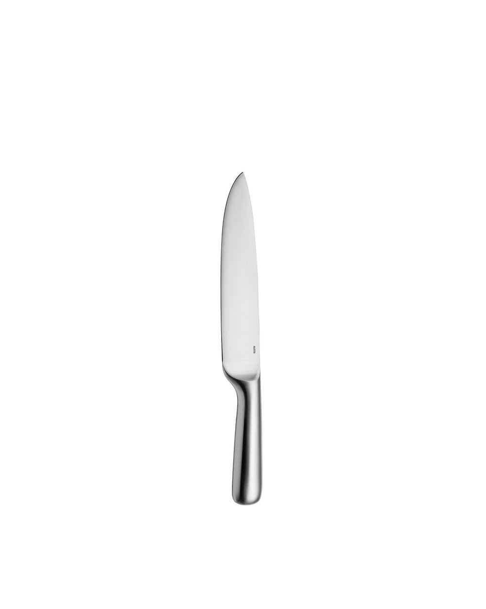 Silver-toned stainless steel knife by Alessi with a sleek, modern design.