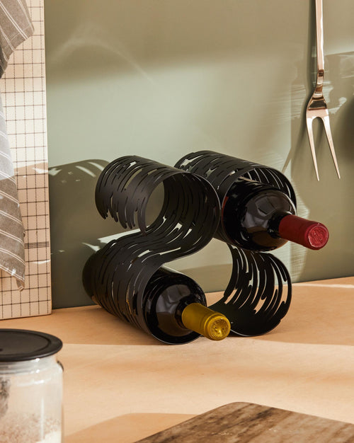 Barkcellar stainless steel Bottle rack Alessi 1