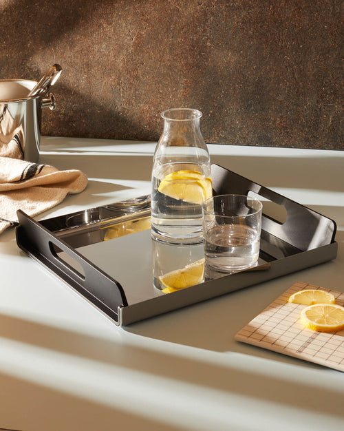 Vassily Default Title Rectangular tray with handles Alessi 1