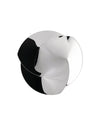 Silver polished metal sculptural centerpiece by Alessi, featuring an intricate, highly reflective, twisted design.
