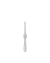 Silver metallic utensil by Alessi, featuring a textured fish-scale pattern.