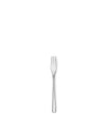 Silver three-tine fork by Alessi with a sleek, minimalist design on a white background.
