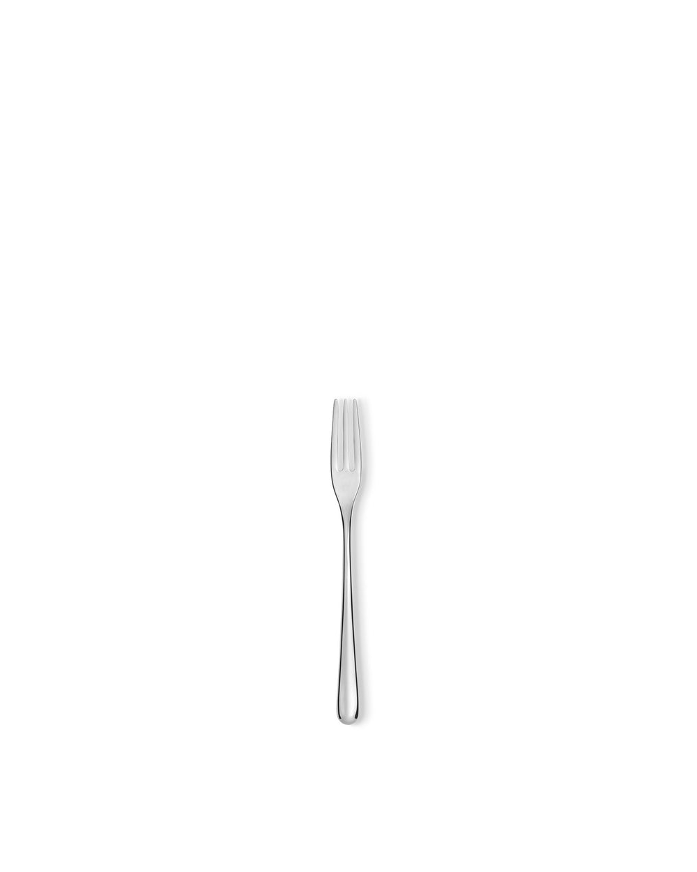 Silver Caccia fork by Alessi, with a sleek, polished finish.