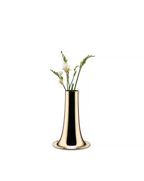 Trumpet brass Flower vase Alessi 3