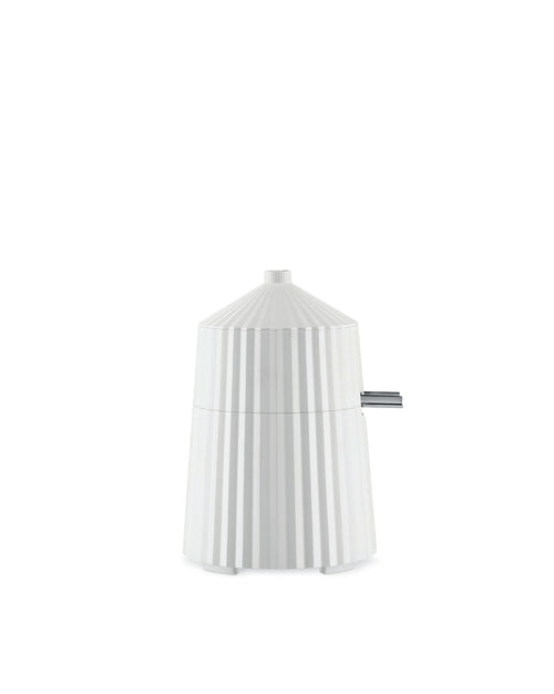Plissé white Electric citrus-squeezer. European plug. Alessi