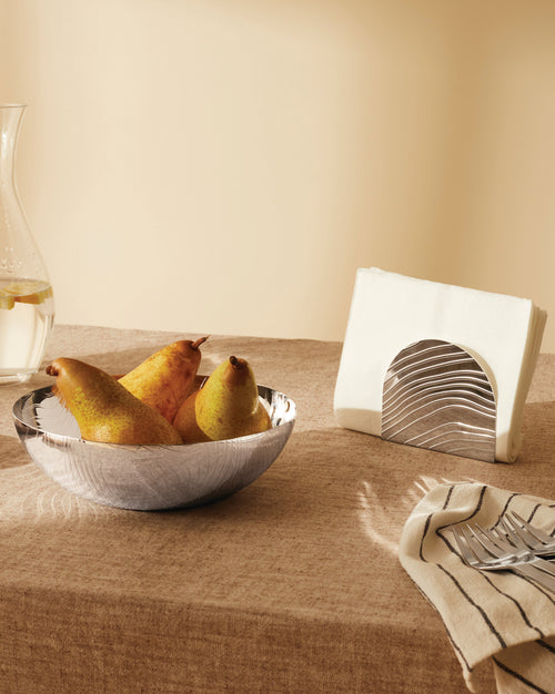 Veneer stainless steel, cm 29 || inch 11½″ Bowl Alessi 1
