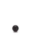 Black spherical spare part by Alessi with a shiny silver disc base.